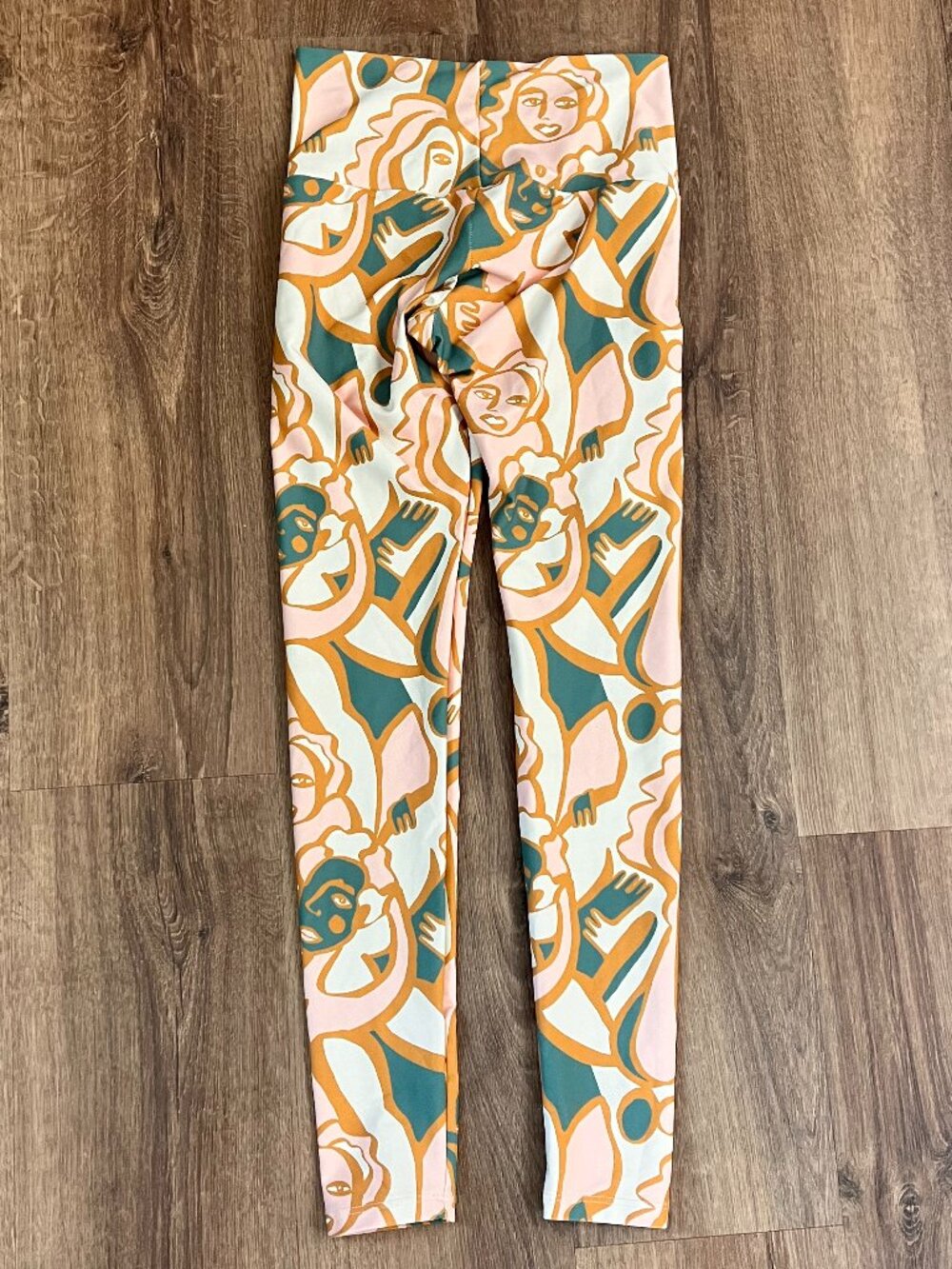Dazey LA Anthropologie Mod Abstract Art Printed Leggings Sz S - Picture 6 of 6